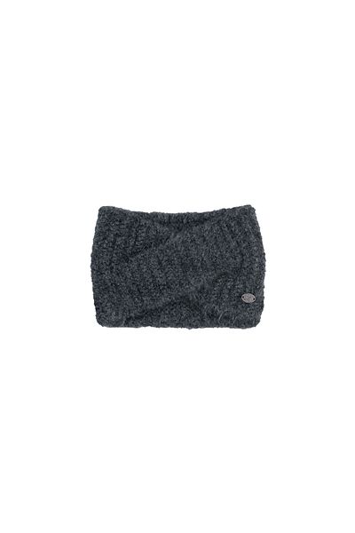 Nordbron Anthracite Soft Stretchy Women's Headband - Buckle Logo Detail, Daily Use