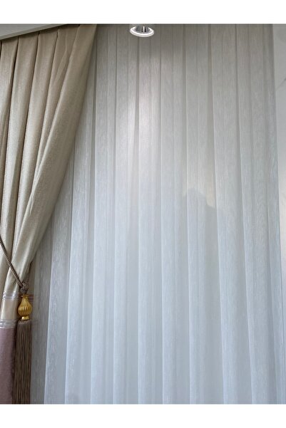 beatiful Κουρτίνα από τούλι νέας σεζόν - Λινό που δεν ζαρωθεί και δεν χρειάζεται σιδέρωμα, 1/3 πλισέ