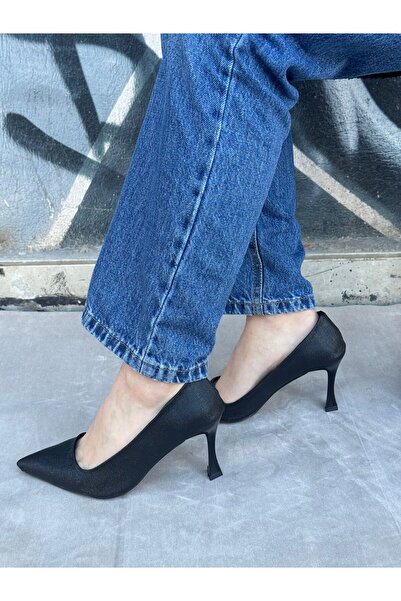 Saltopik حذاء بكعب ستيليتو منقوش باللون الأسود