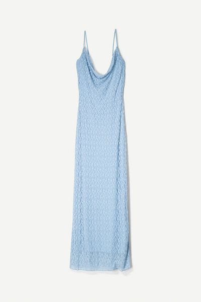 Bershka Blonde lace midi dress