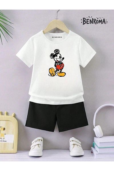 BENROMA Unisex Παιδικό Σετ Σορτς - Character Printed