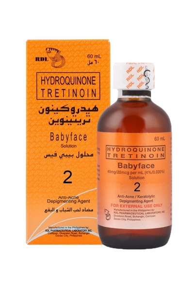 RDL عامل إزالة تصبغات البشرة المضاد لحب الشباب من بيبي فيس - 60 مل رقم 2 - 60 مل