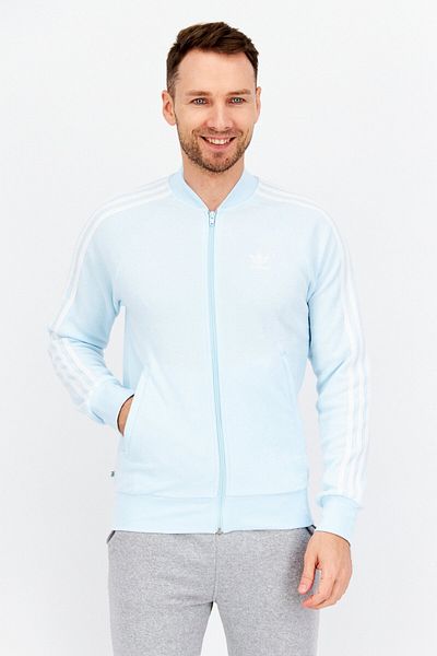 adidas Men Sportswear Fit Embroidered Logo Outdoor Sweatshirt, Blue