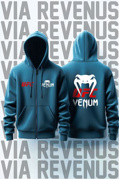 Vordevia Ζακέτα φούτερ με κουκούλα με φερμουάρ UFC Venum εμπρός και πίσω