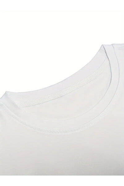 Pink Sky Plus Size Paris Printed Oversize Combed Cotton T-Shirt Tee All Seasons