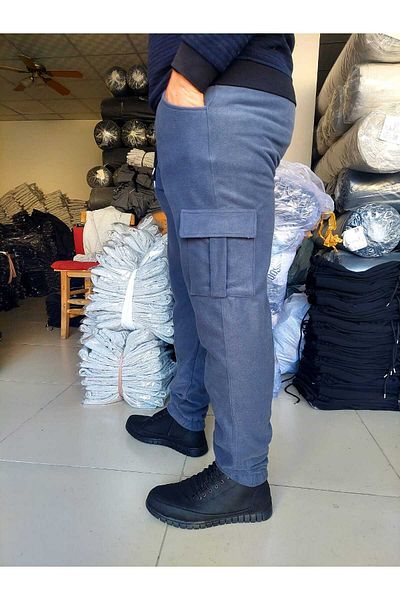 SURMARİ Ανδρικό φούτερ Cargo Pocket Regular Fit Winter Fleece