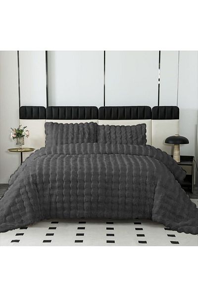 gülce home Bubble Rabbit Feather Sleeping Set and Bed Cover