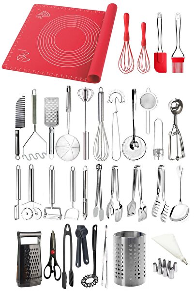 Mirilliahome Mutfak Aletleri Çeyiz Seti – Servis Gereçleri Ve Maşa Takımı