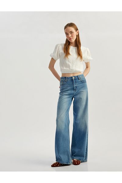 Koton off white Crop Blouse