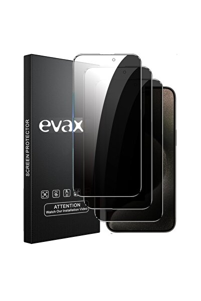 Evax (3'LÜ GUARD HAYALET) Iphone 15 Pro Max Uyumlu Hayalet Tam Kaplayan Guard...