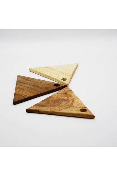 Wood Provence 3-Piece Triangle Presentation Set