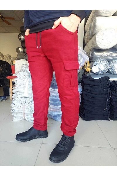 SURMARİ Ανδρικό φούτερ Cargo Pocket Regular Fit Winter Fleece