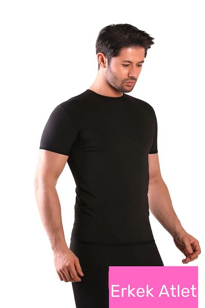 Orbitmoon New Series Sweating Accelerator Comfortable Stylish Supportive Thermal Sauna Short Sleeve Men's Undershirt