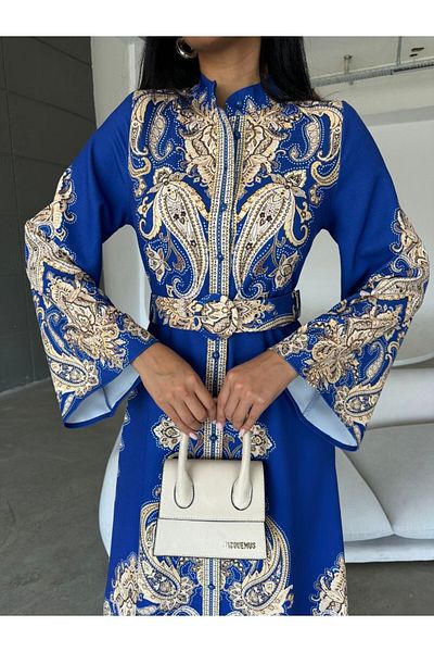 suphias Imported Babel Fabric Dress (Belt Included)