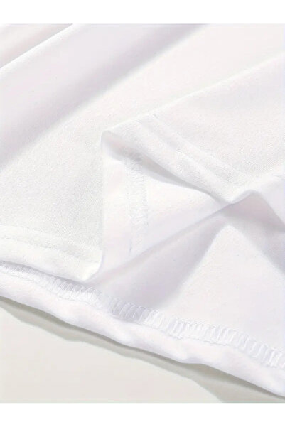 Pink Sky Plus Size Bear Printed Oversize Combed Cotton T-Shirt All Seasons