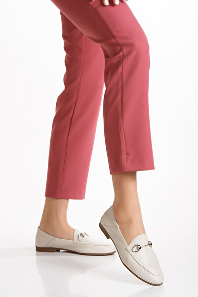 PASSAGE SHOES Жіночі балетки з натуральної шкіри з пряжкою - 1038 БЕЖ