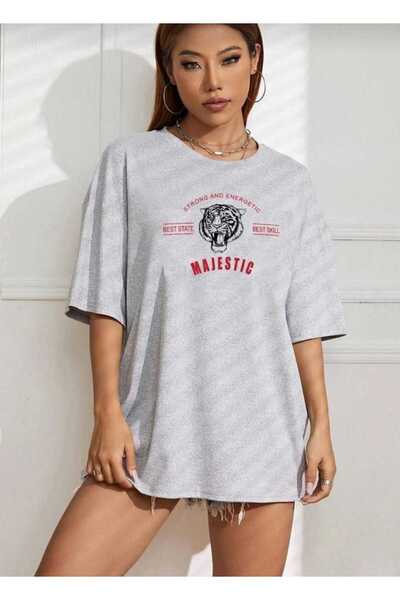 KOZİA OUTDOORS Μπλουζάκι unisex με στάμπα Majestic, oversized, βασικού σχεδια...