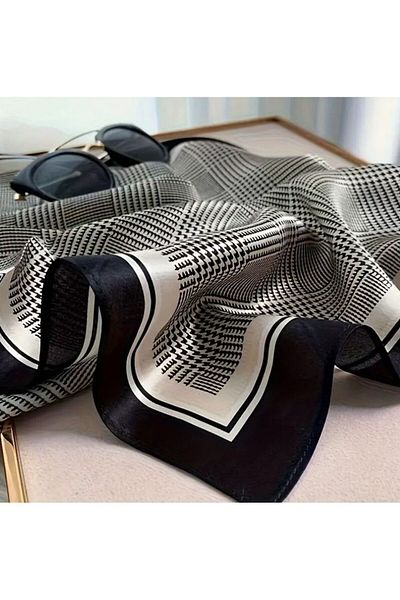 Dgt Luxury Nostalgic Sun, Windproof, Double Sided Printed, Shawl, Scarf, Scarf 70X70