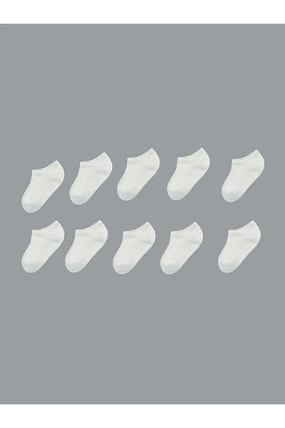 LC Waikiki Lcw Baby White Basic Baby Boy Booties Socks 10Pcs