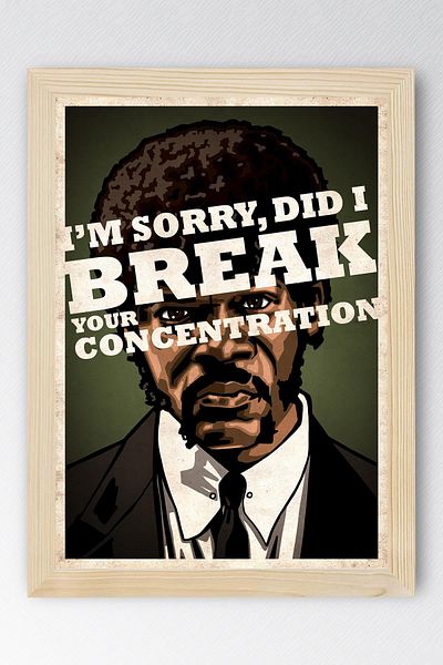 Saturn Pictură înrămată Pulp Fiction - Pictură cu poster roman Fim ieftină