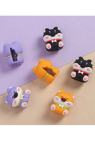Gıpta Cute Dog 3D Silicone Sharpener Pencil Sharpener 1Pcs
