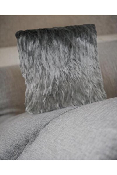 Rüyam Husă de pernă de pluș lungă gri