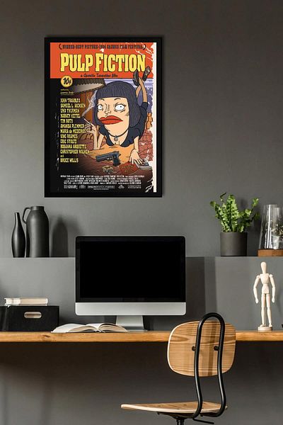 Saturn Pictură înrămată Pulp Fiction - Pictură cu poster roman Fim ieftină