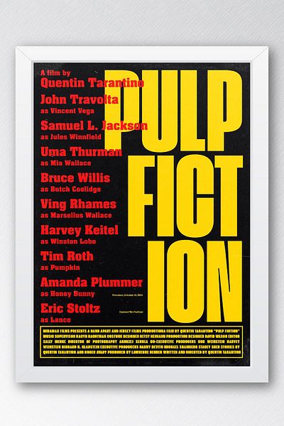 Saturn Pictură înrămată Pulp Fiction - Pictură cu poster roman Fim ieftină