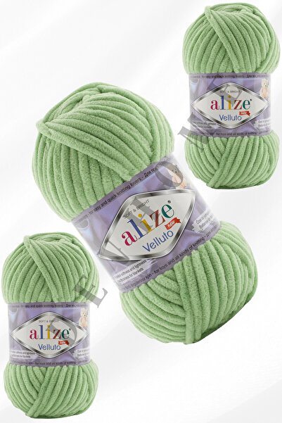 devhome Alize Velluto Velvet Hand Knitting Rope Cardigan Booties Home Boots Scarf Hat Blanket Slippers 3 Pieces