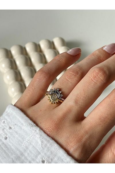Ressia Moon and Sun Ring Set - Special Model Couple Ring