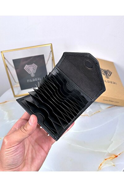 Fil Deri Γνήσιο δέρμα - Μαγνητικό - Θήκη νομισμάτων - Θήκη κάρτας ακορντεόν 2063