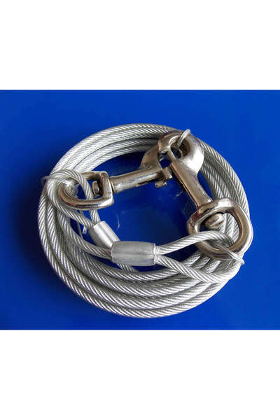 Eastland Köpekler için Çelik Bahçe Bağlama Halatı 4.7 Mm X 3 M