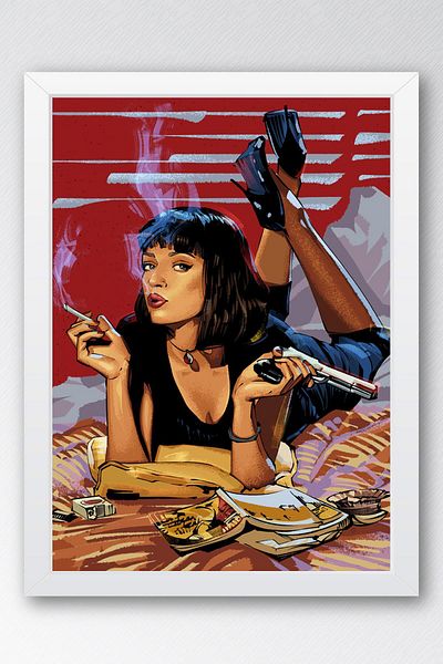 Saturn Pictură înrămată Pulp Fiction - Pictură cu poster roman Fim ieftină