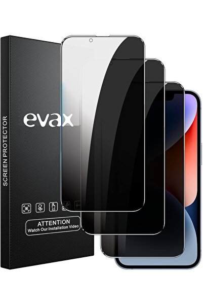 Evax (3'LÜ GUARD HAYALET) iPhone 14 Uyumlu Hayalet Tam Kaplayan Guard Cam Ekr...