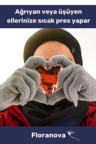 Floranova Özel Üretim Kalp Şeklinde El Isıtıcısı Sihirli Jel Vücut El Isıtıcı Torba Kalpli Cep Sobası 4'lü Set