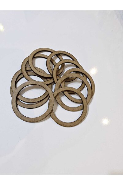 Sözen Home Design Raw Mdf 8 cm Diameter 10-Pulley 3Mm-Thickness-Drop Catch Ma...