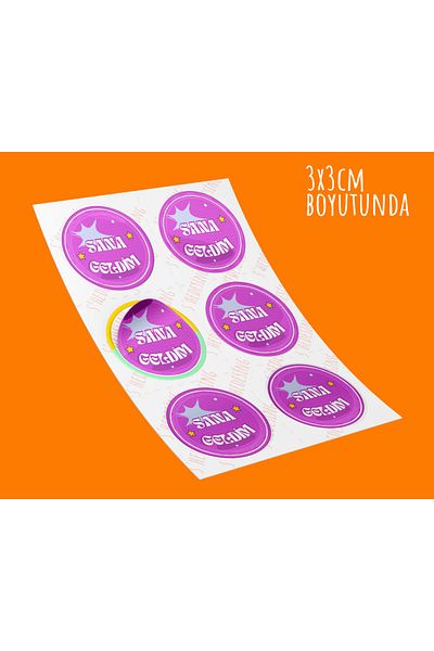s'he design 3X3Cm 96Pcs Written Label Packing Label Sticker Package Label