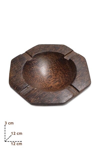 Hedicaret Luxury Wooden Ashtray Octagonal Aren Wood Ashtray