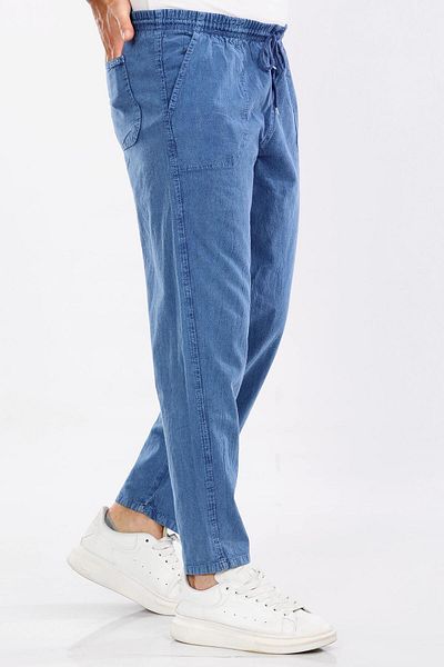 DENİZLİFE Unisex M-8Xl Size 100% Natural Hambezi Linen Trousers
