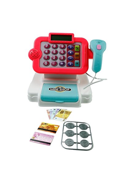 Magicway Işıklı Sesli Dokunmatik Alışveriş Açılır Yazar Kasa 14 Parça Aksesua...