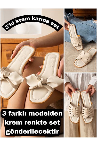 SWORD Mixed Pack of 3 - Summer Women's Slippers - Casual Slippers