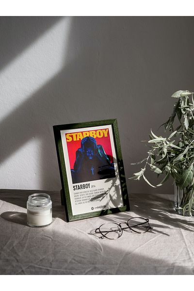 512 STORE The Weeknd Album Detail Poster Frameless Design Wall Decor Music Poster 0
