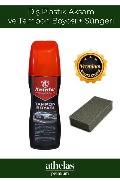 Athelas Orijinal Mastercar Plastik Aksam Siyah Tampon Boyası Su Bazlı Yağmura...