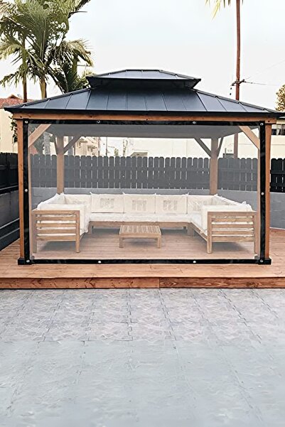 sizenelazım 90cm X 1.5m Su Geçirmez Şeffaf Branda Kış Bahçesi, Kamelya, Hobi Bahçesi, Balkon Brandası