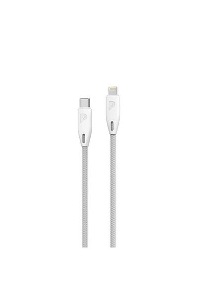 Powerology Braided Usb-C To Lightning Cable 2M - White