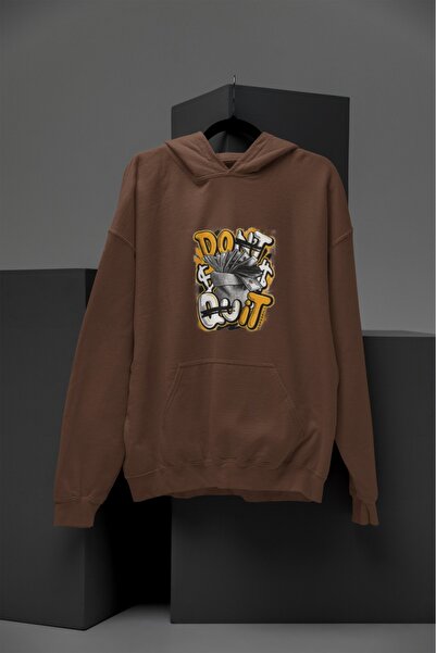 Butik Φούτερ Unisex με μακρύ μανίκι 2 νήματα DON'T QUIT Transfer B με τύπωμα ...