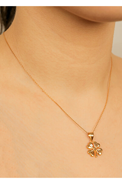 kuyumcu nurettin 3.20 gr (GRAM) Kalemli Yonca Kolye 22 Ayar Altın