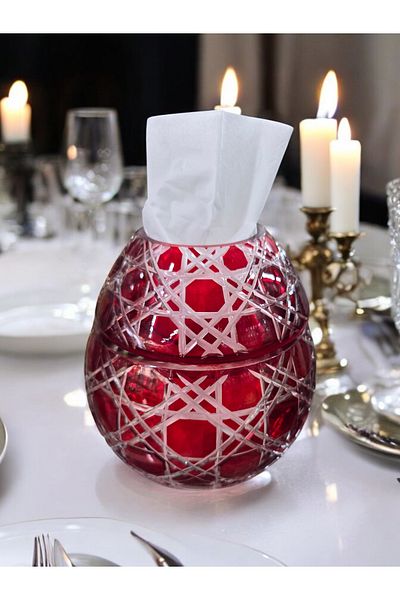 AYZ HOME Large Size Crystal Glass Napkin Holder