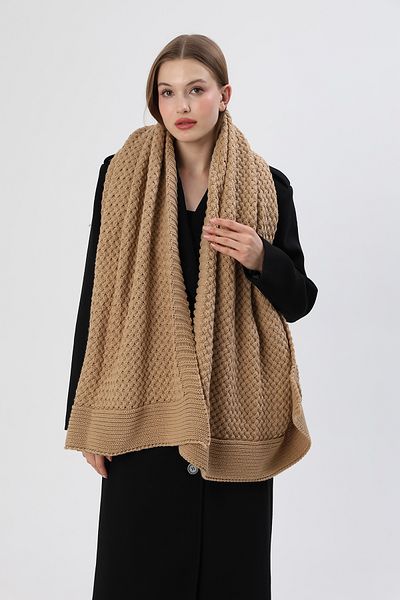 Sheilar Basket Knitted Knitwear Shawl
