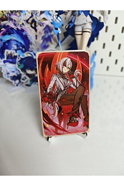 Yenaplanner Genshin Arlecchino Metal Collectible Card Metal